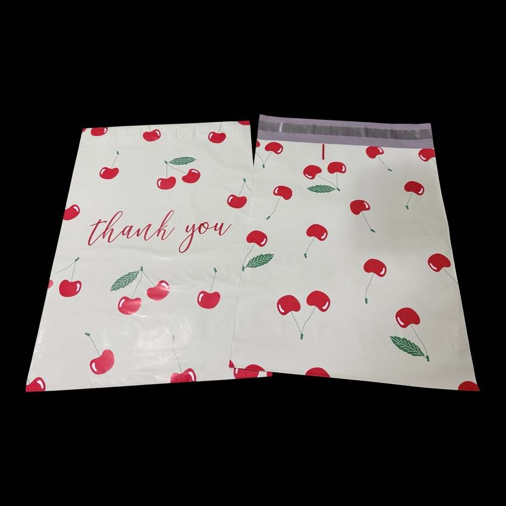 (10) 10 x 13 Mint Cherry Self-Sealing Poly Mailers Shipping Envelopes